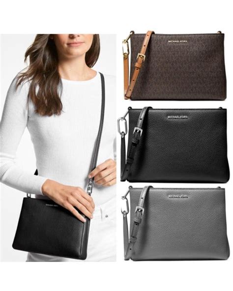 michael kors trisha medium|michael kors leather crossbody bag.